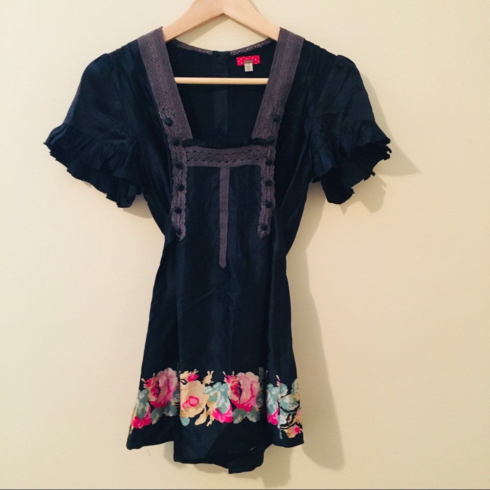 Free People | Tie-Waist Silk Blouse - Picture 1 of 4